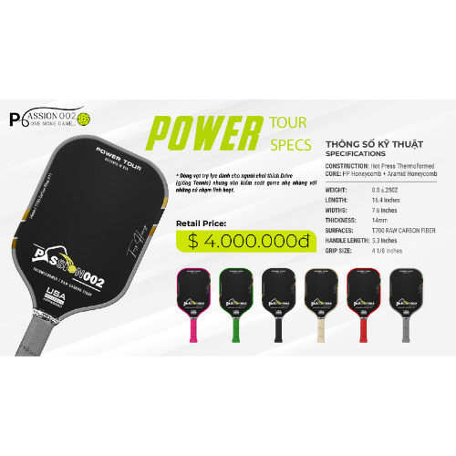 POWER TOUR – Hiệu Năng Đỉnh Cao Cho Mọi Cú Đánh